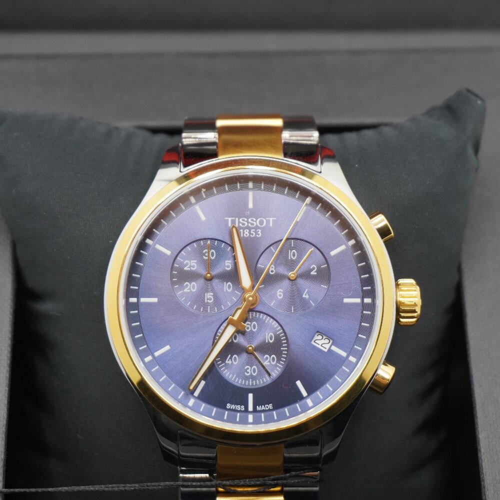 New Tissot T Sport Chronograph Quartz Blue Dial Men's Watch